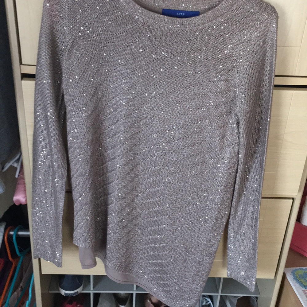Bronze sequin sweater